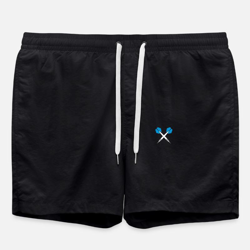 darts - Swim Trunks - black