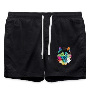 Husky - Swim Trunks - black - Front - AI Model Male 185 light (185cm)