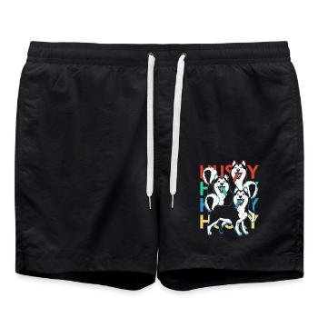 Husky - Swim Trunks - black - Front - AI Model Male 185 light (185cm)