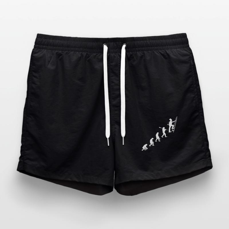 Schornsteinfeger Glück Evolution Geschenk Badeshorts