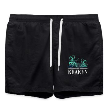 Kraken - Short de bain - noir - Devant - AI Model Male 185 light (185cm)