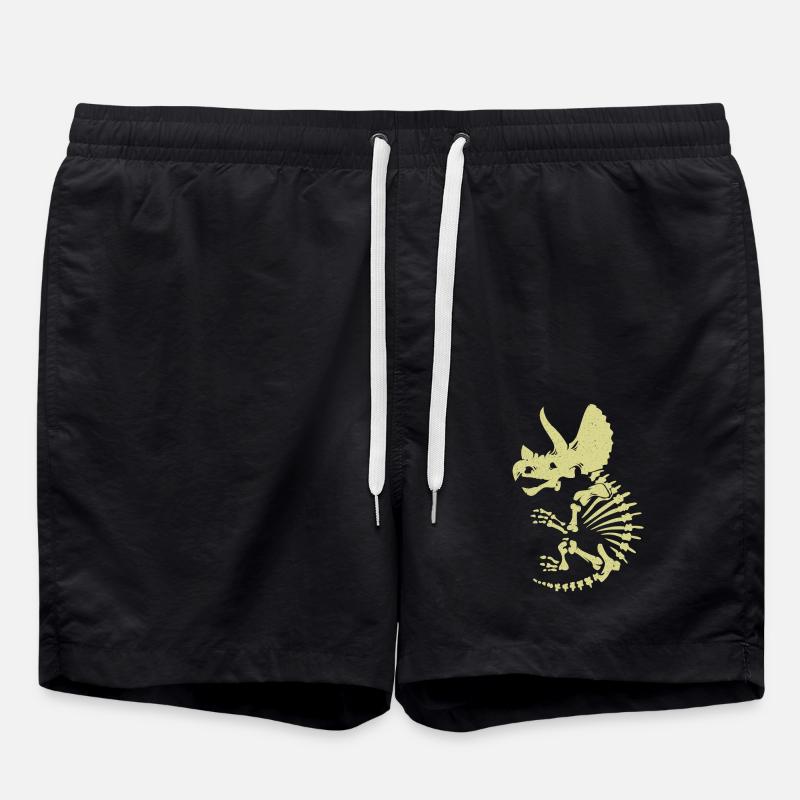 Triceratops - Badeshorts - Schwarz
