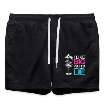 frisbee - Short de bain - noir - Devant - AI Model Male 185 light (185cm)