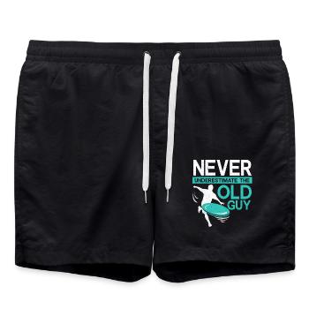frisbee - Short de bain - noir - Devant - AI Model Male 185 light (185cm)