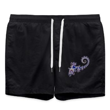 Fractale - Short de bain - noir - Devant - AI Model Male 185 light (185cm)