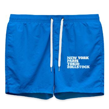 Zollstock Paris Tokyo New York culte du quartier de Cologne - Short de bain - cobalt blue - Devant