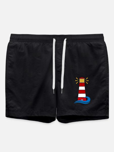 lighthouse - Swim Trunks - black