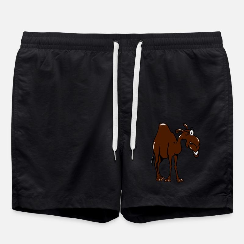 camel - Swim Trunks - black