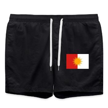 Drapeau ezidi drapeau ezidxan - Short de bain - noir - Devant - AI Model Male 185 light (185cm)