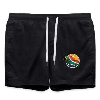 South Africa - Swim Trunks - black - Front - AI Model Male 185 light (185cm)