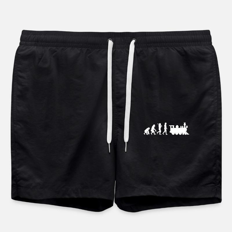 Locomotive Evolution - Swim Trunks - black