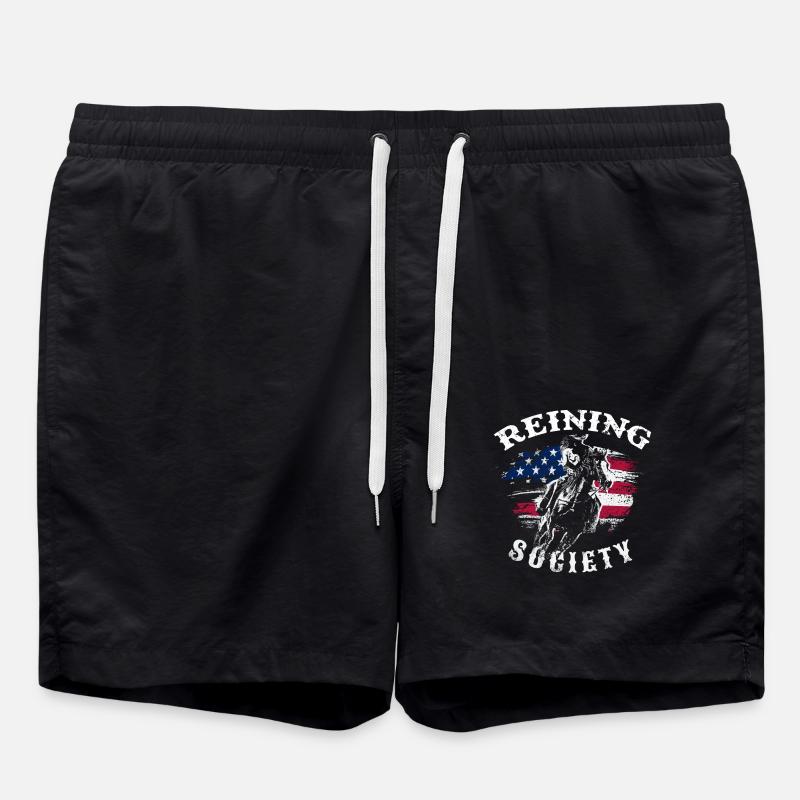 reining society - Short de bain - noir