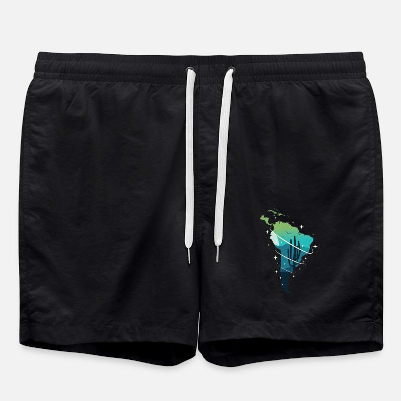 South America - Swim Trunks - black