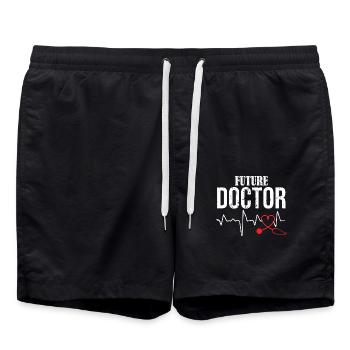Docteur Docts Cadeaux - Short de bain - noir - Devant - AI Model Male 185 light (185cm)