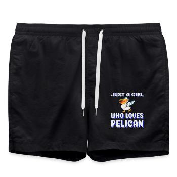 Pelican pelican dance - Short de bain - noir - Devant - AI Model Male 185 light (185cm)