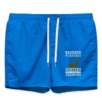 Hunt hunter ranger deer gift gift idea - Swim Trunks - cobalt blue - Front