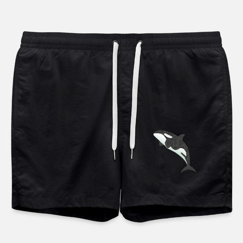 orca Wal - Badeshorts - Schwarz