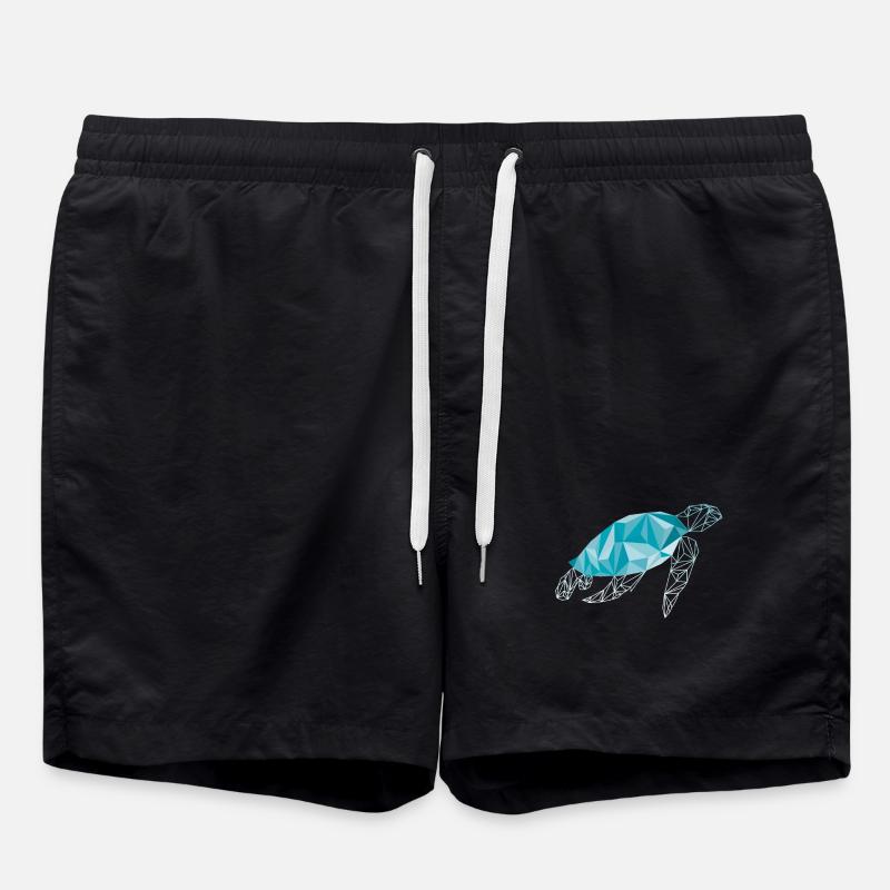 Tortue polygone - Short de bain - noir