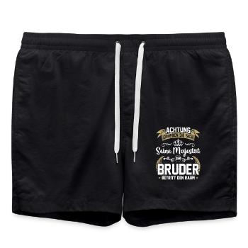 Achtung erheben sie sich seine Majestät der Bruder - Badeshorts - Schwarz - Vorne - AI Model Male 185 light (185cm)
