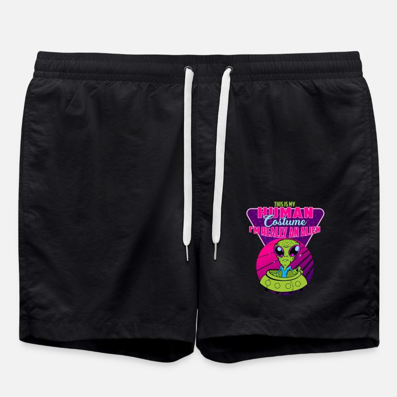Karneval Alien - Badeshorts - Schwarz