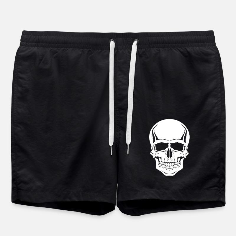 Skull - Skull - Skull - Swim Trunks - black
