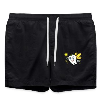 Karneval zahnfee - Badeshorts - Schwarz - Vorne - AI Model Male 185 light (185cm)