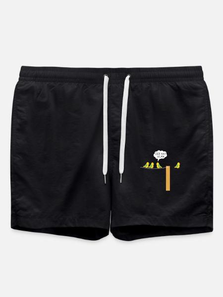 Der hat WLAN - Badeshorts - Schwarz