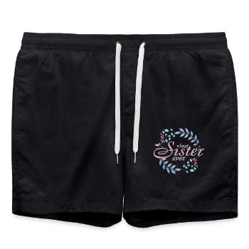 Meilleure sœur - Short de bain - noir - Devant - AI Model Male 185 light (185cm)