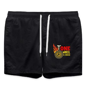 unicycle - Swim Trunks - black - Front - AI Model Male 185 light (185cm)