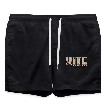 Kite boarding - Swim Trunks - black - Front - AI Model Male 185 light (185cm)