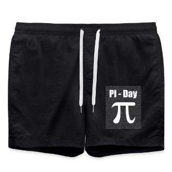 Pi Day Day Nombre de cercles Pi - Short de bain - noir - Devant - AI Model Male 185 light (185cm)