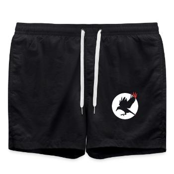 Corbeau corbeau - Short de bain - noir - Devant - AI Model Male 185 light (185cm)