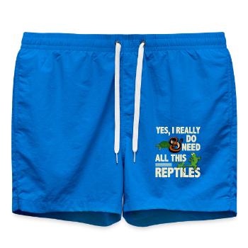 Gecko Eidechse - Badeshorts - Cobalt blue - Vorne