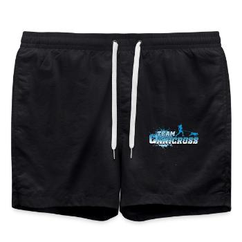 Hundesport, Canicross - Badeshorts - Schwarz - Vorne - AI Model Male 185 light (185cm)