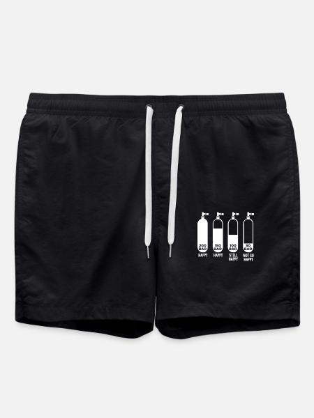 Taucher Tauchen 200 Bar - Badeshorts - Schwarz