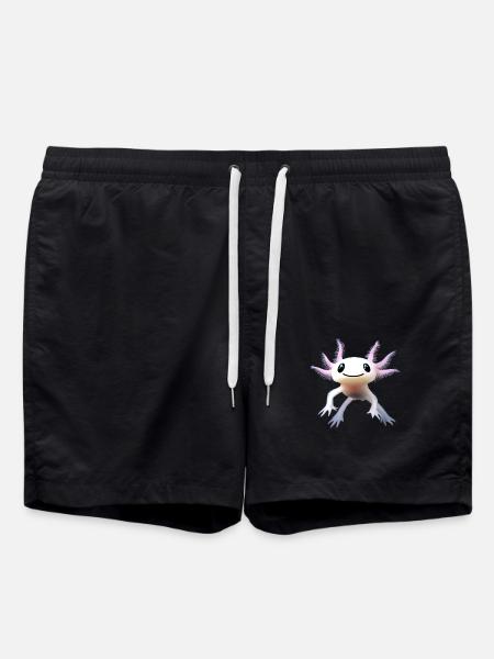 axolotl - Swim Trunks - black