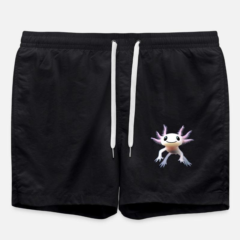 axolotl - Swim Trunks - black