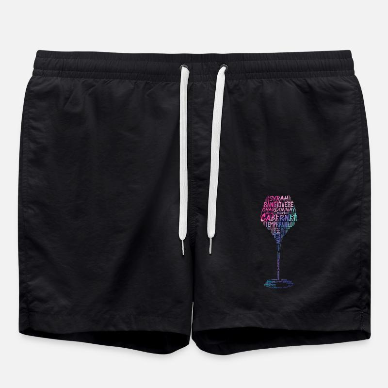 Wine grape varieties - Swim Trunks - black