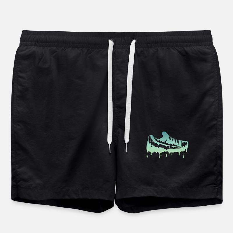 Bunte Schuhe - Badeshorts - Schwarz