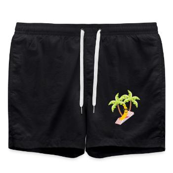 banana - Swim Trunks - black - Front - AI Model Male 185 light (185cm)