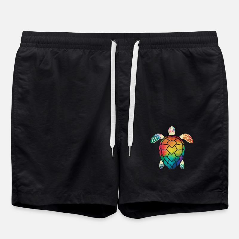 Tortue de mer - Short de bain - noir