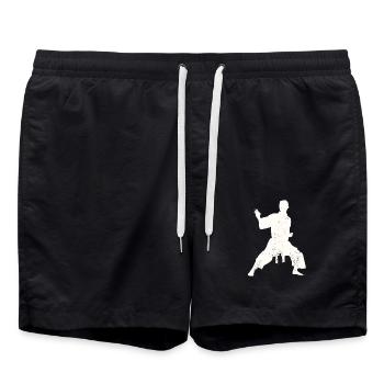Karaté - Short de bain - noir - Devant - AI Model Male 185 light (185cm)