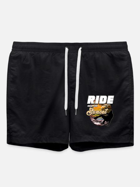 Kitesurfing, kiteboarding - Swim Trunks - black
