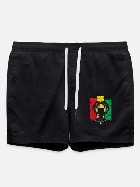 reggae - Swim Trunks - black