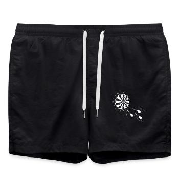 Dart board - Swim Trunks - black - Front - AI Model Male 185 light (185cm)