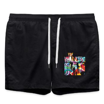 Le père et le fils de Walking Dad - Short de bain - noir - Devant - AI Model Male 185 light (185cm)