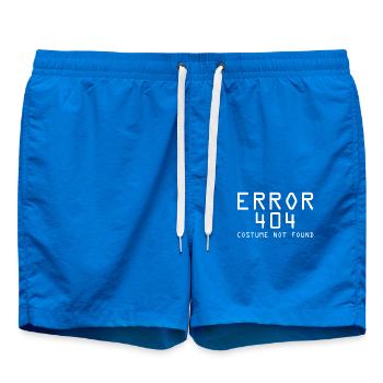 Error 404 Informatik Student T-Shirt - Badeshorts - Cobalt blue - Vorne