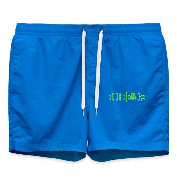 Bash Fork Bomb Shirt for Linux Unix Geeks - Badeshorts - Cobalt blue - Vorne