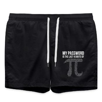 Pi - Short de bain - noir - Devant - AI Model Male 185 light (185cm)