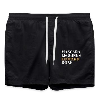 Mascara Beauty - Mascara leggings Leopard Done - Swim Trunks - black - Front - AI Model Male 185 light (185cm)